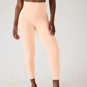 NWT Athleta Ultra High Rise Elation 7/8 Tights- peach